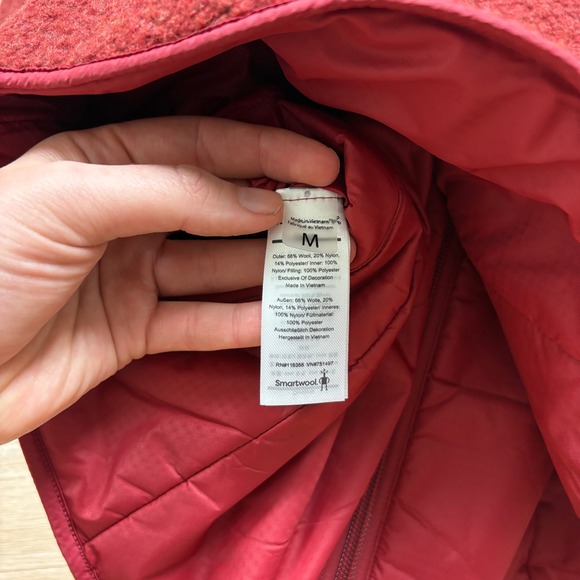 NWT Smartwool‎ Masala Reversible Fleece Sherpa Vest Women's M Color Red - Picture 5 of 5